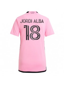 Billige Inter Miami Jordi Alba #18 Hjemmedrakt Dame 2024-25 Kortermet